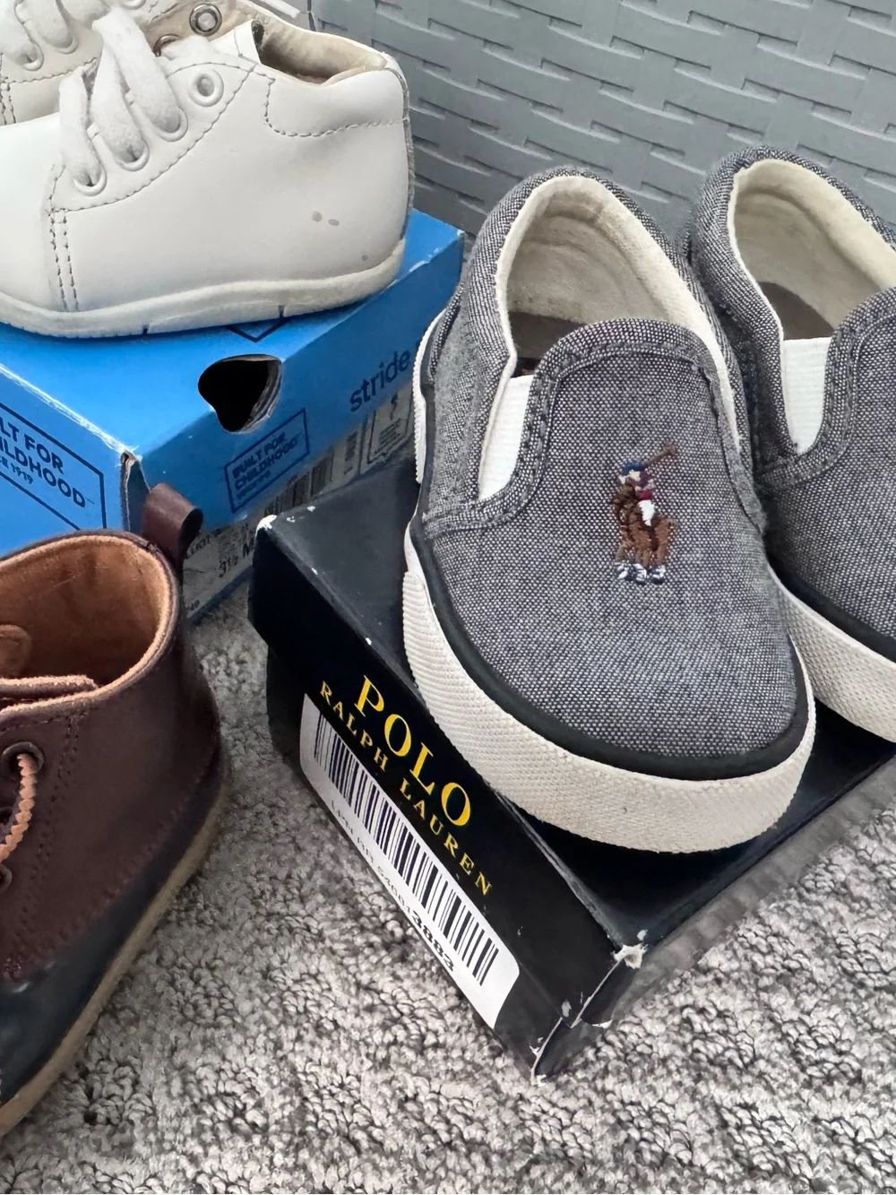 Stride Rite, Ralph Lauren, Rainboot and Converse Baby Shoe 4C